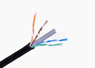 PVC Unshielded Copper Clad Aluminum 4 Pair Cat6 Cable 23AWG Quick Installation