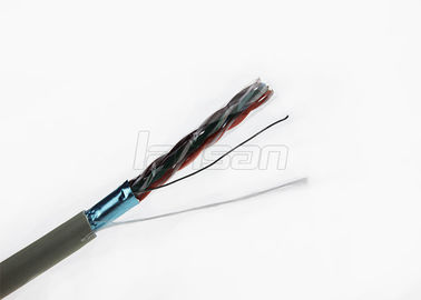 0.57mm Solid Copper FTP Cat6 Lan Cable Pass Fluke Per link Plenum Rated Cable